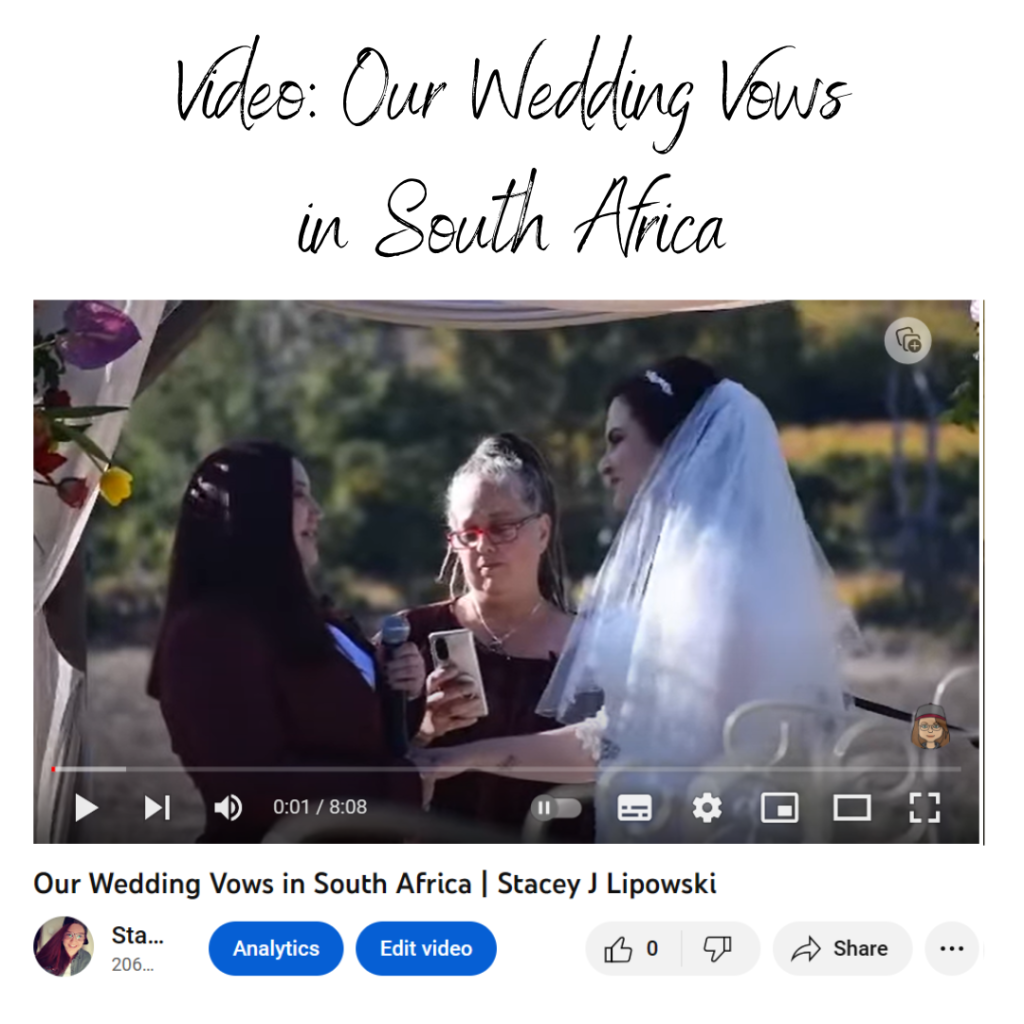 Our Wedding Vows in South Africa